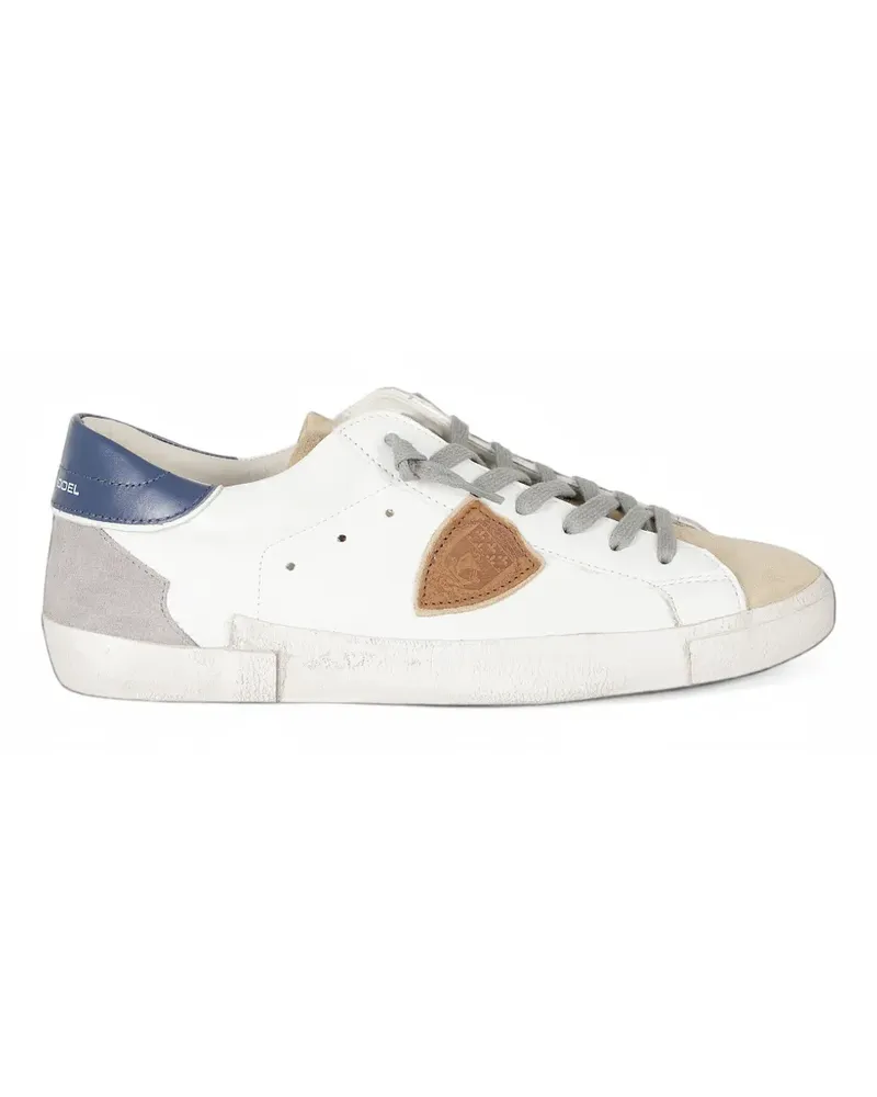 Philippe Model Paris Sneakers mit Logo-Patch - Weiß Weiß