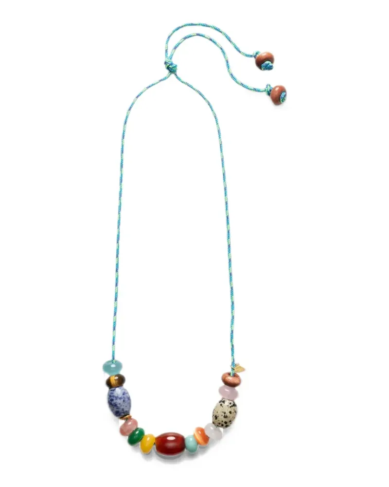 Anni Lu Poolside beaded cord necklace - Blau Blau