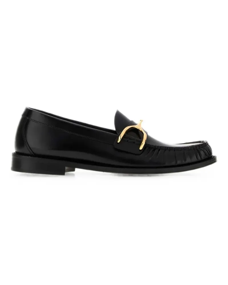 Alexander McQueen Wishbone leather loafers - Schwarz Schwarz