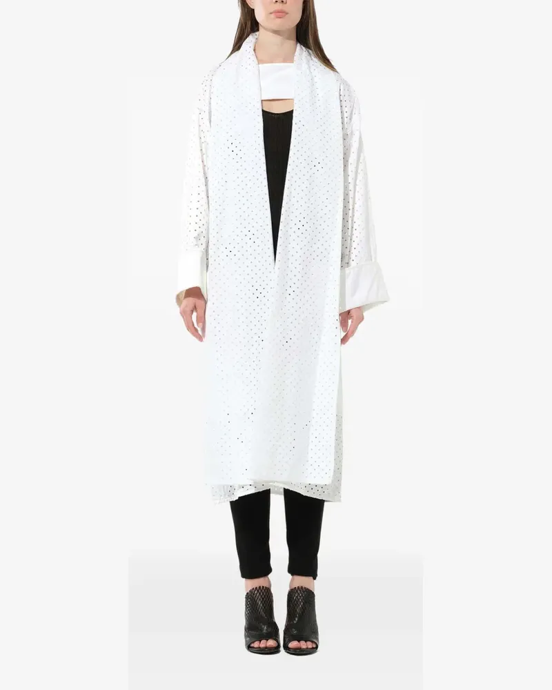 Emilio Pucci Mantel in Oversized-Passform - Weiß Weiß