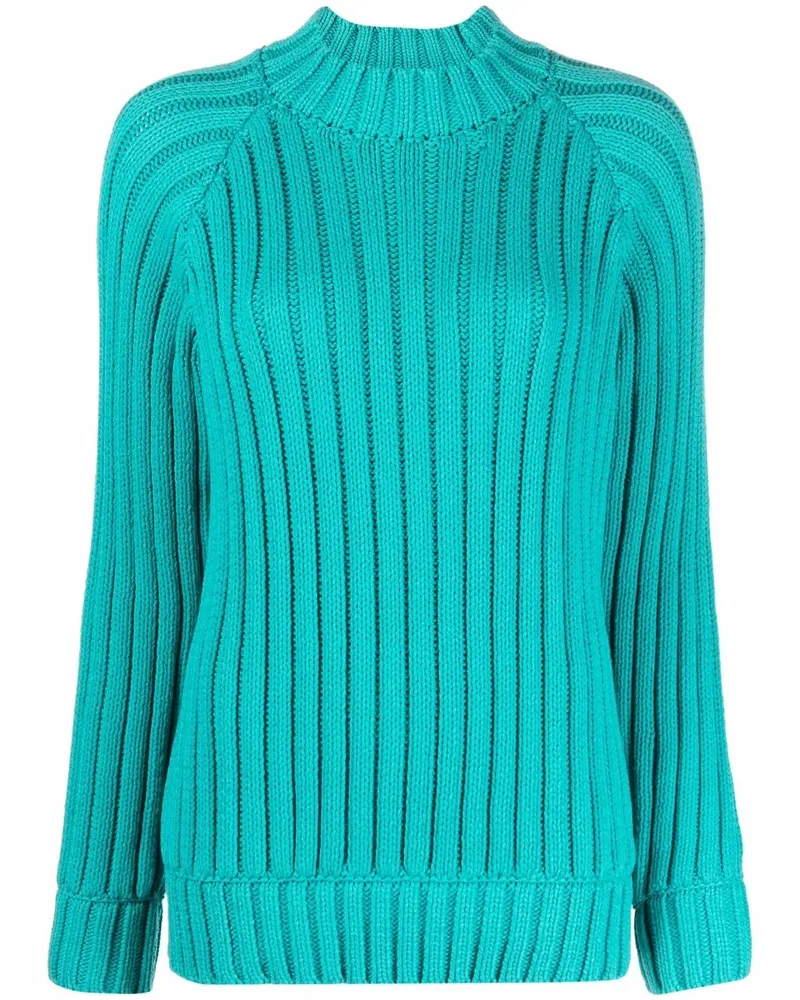 SUNNEI Gerippter Strickpullover - Blau Blau