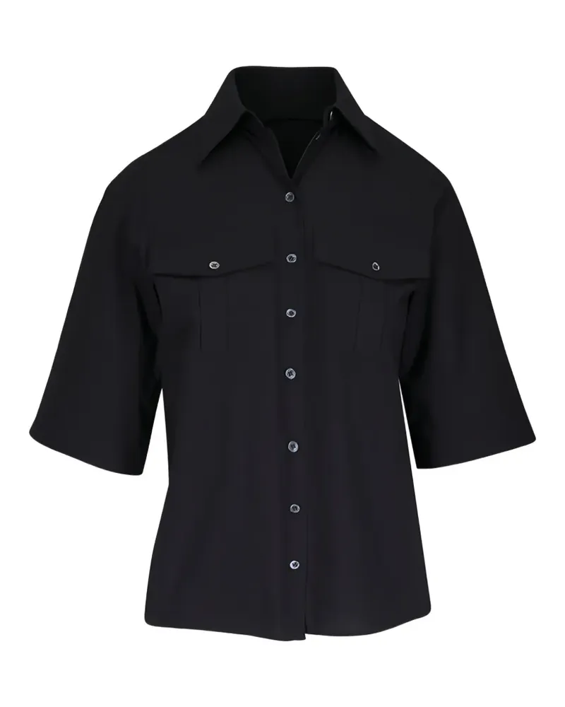 Michael Kors button-down flap-pocket shirt - Schwarz Schwarz