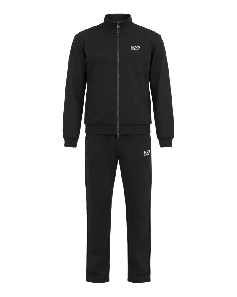 EA7 logo-print track suits - Schwarz Schwarz