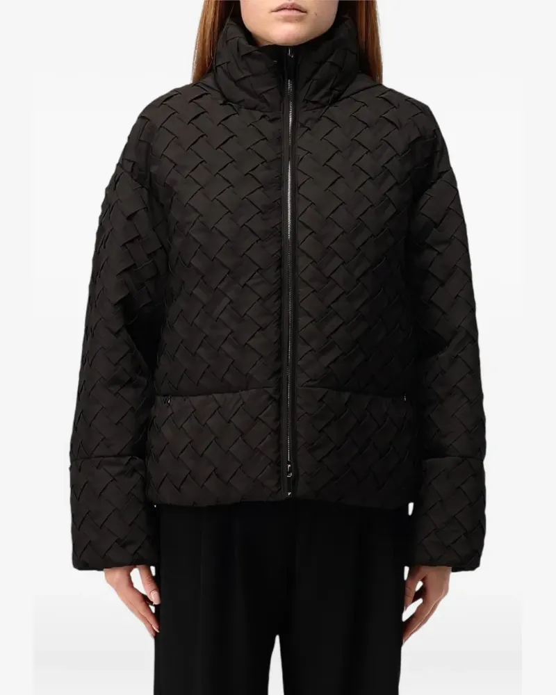 Emporio Armani Gewebte Jacke - Schwarz Schwarz