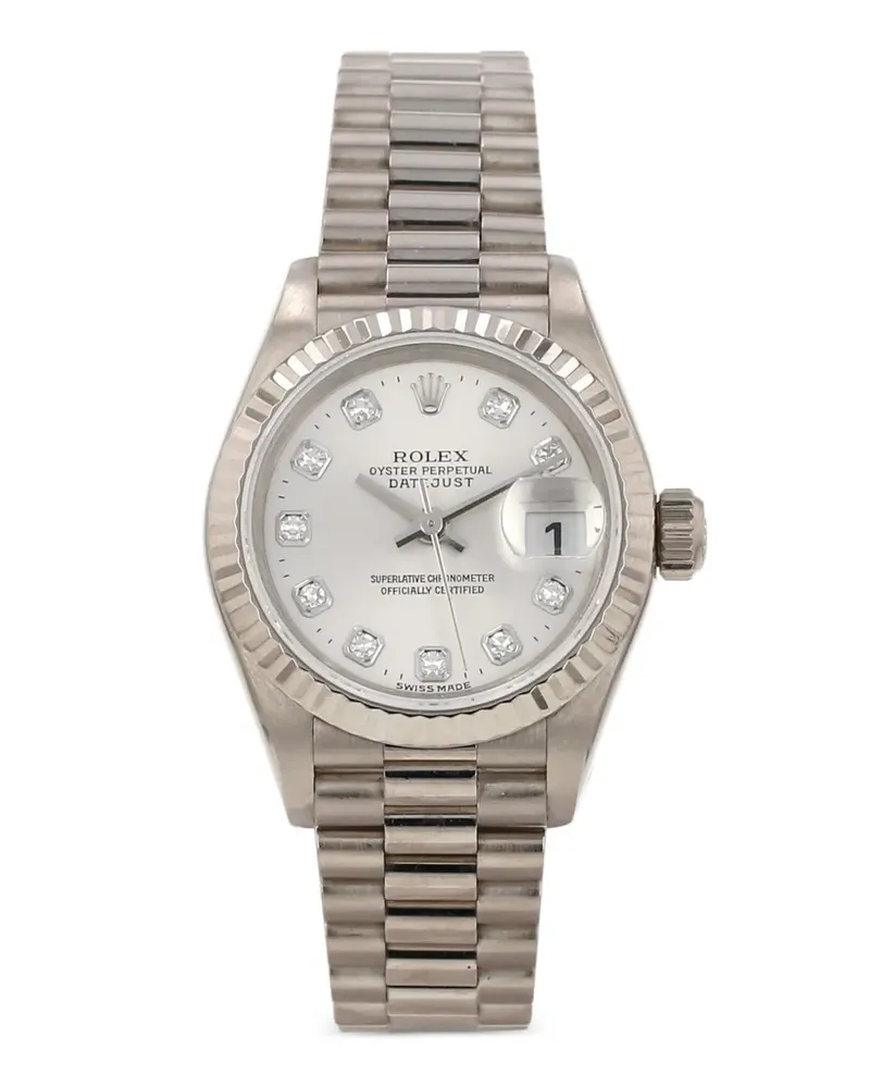 Rolex 1998 Datejust Lady Armbanduhr 26mm - Silber Silber
