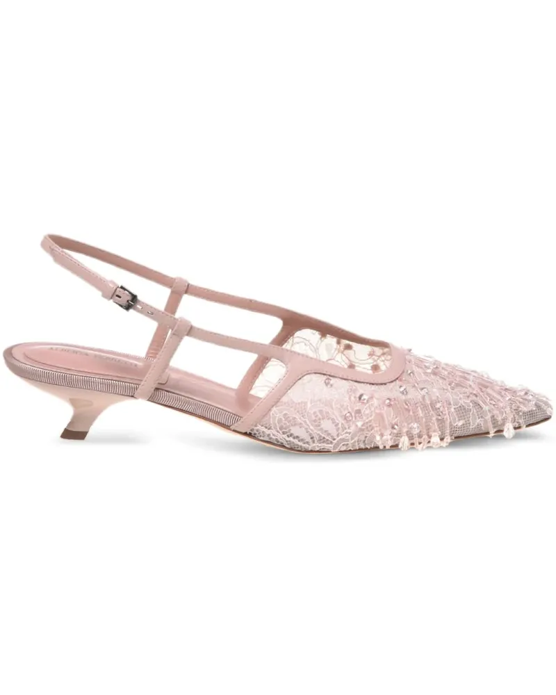 Alberta Ferretti Pumps mit Strass - Rosa Rosa