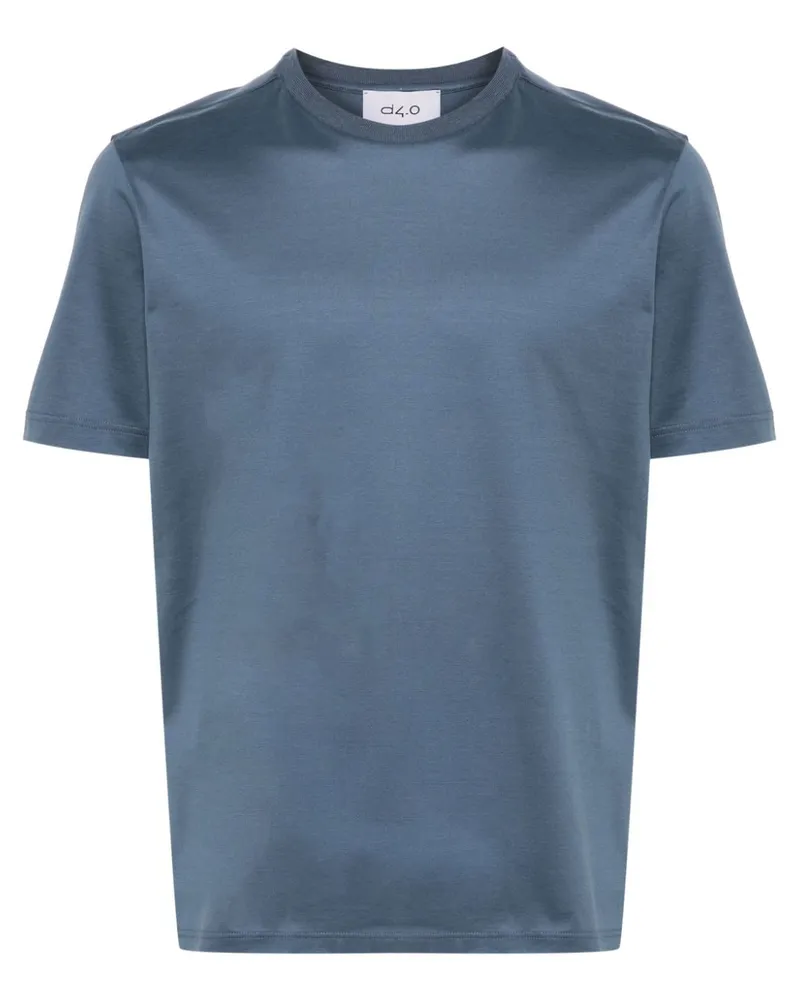 D4.0 Klassisches T-Shirt Blau