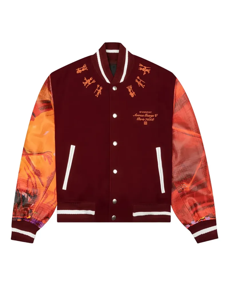 Givenchy x Josh Smith Devil embroidered bomber jacket - Rot Rot