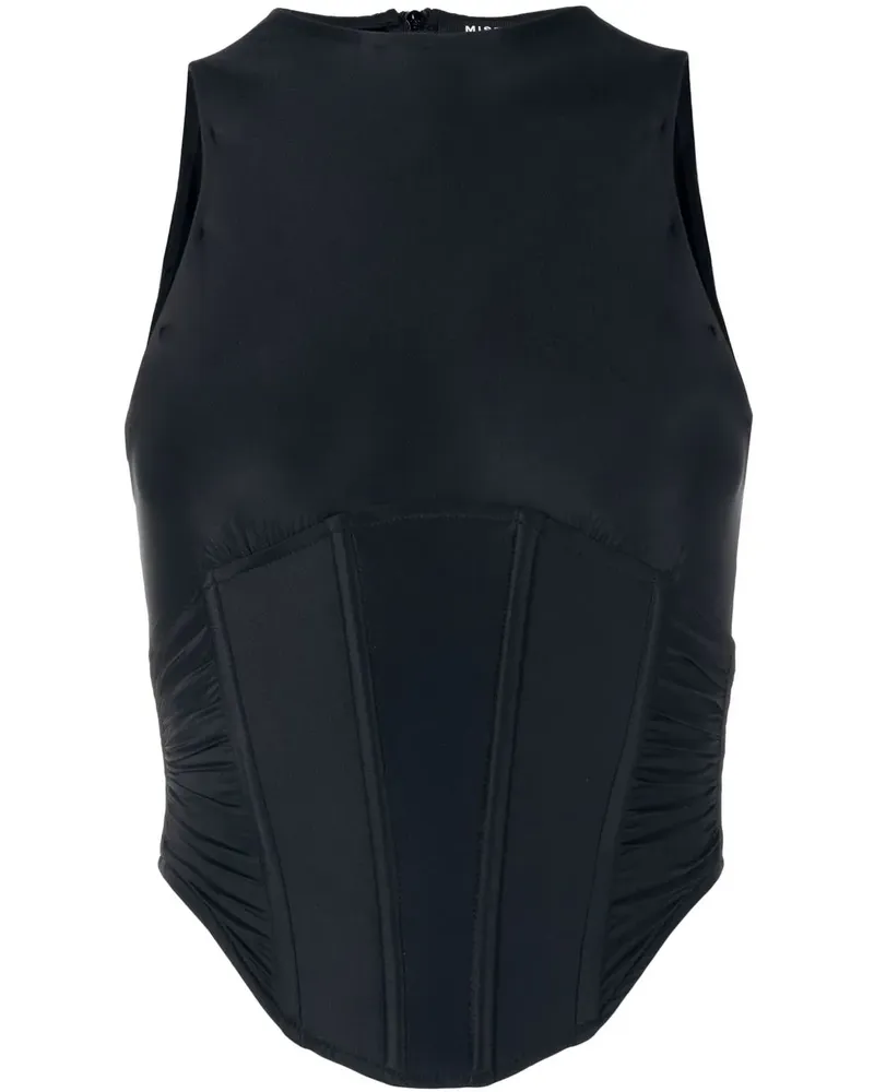 MISBHV Gerafftes Top - Schwarz Schwarz