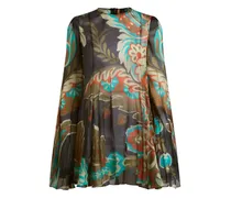 Minikleid mit Print - Braun
