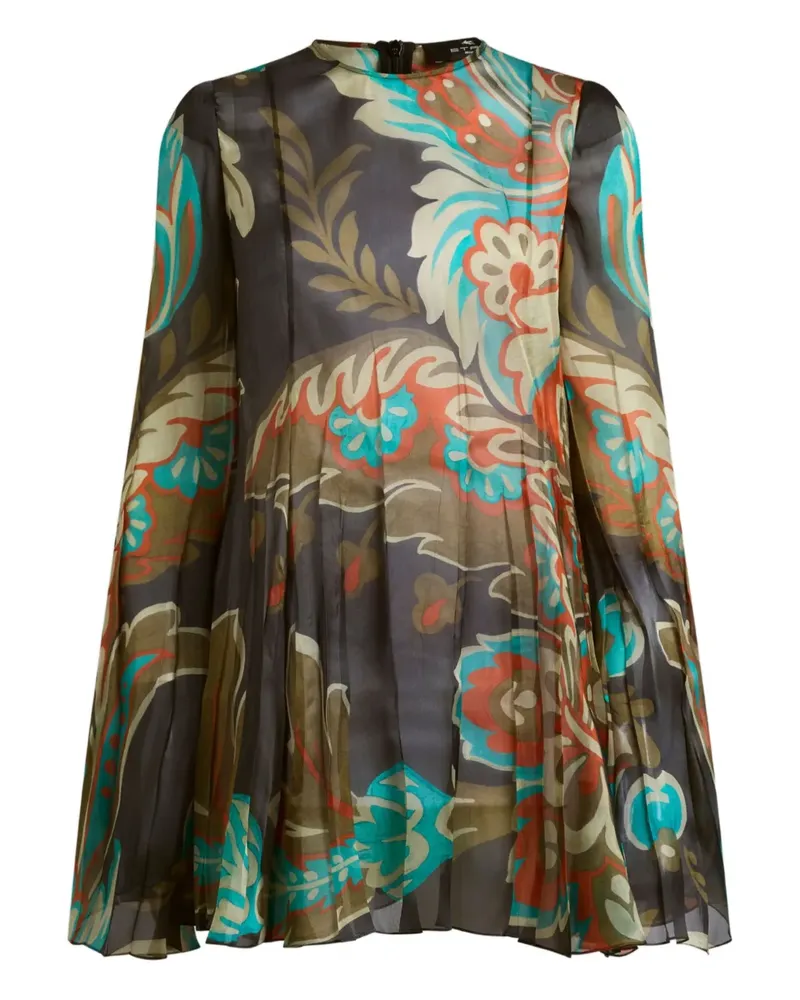 Etro Minikleid mit Print - Braun Braun
