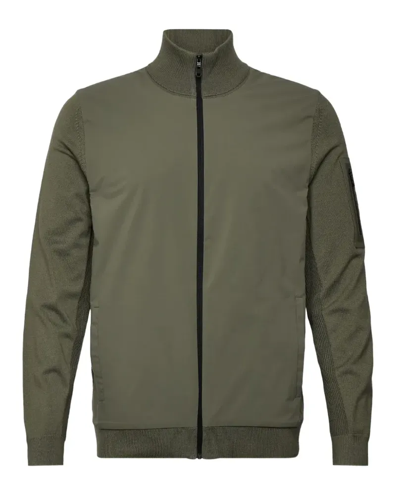 HUGO BOSS ribbed zip jacket - Grün Grün