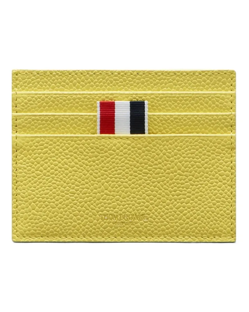 Thom Browne Kartenetui aus strukturiertem Leder - Gelb Gelb