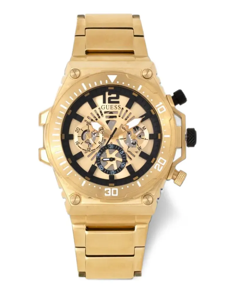 Guess Exposed Screw Armbanduhr 48mm - Gold Gold