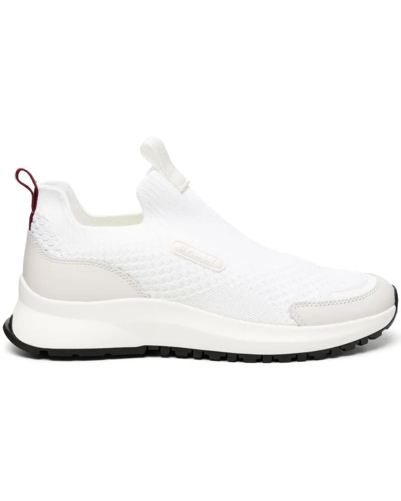 Bally Outline Sneakers mit Logo-Patch - Weiß Weiß