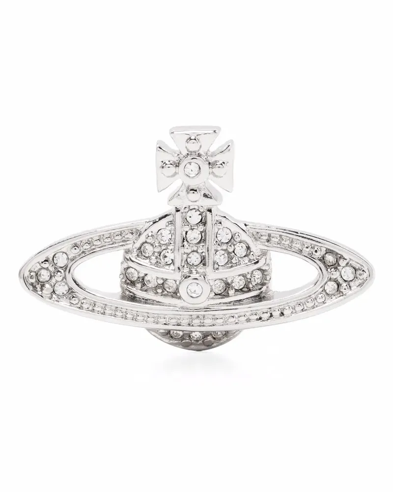 Vivienne Westwood Mini Bas Clutch - Silber Silber