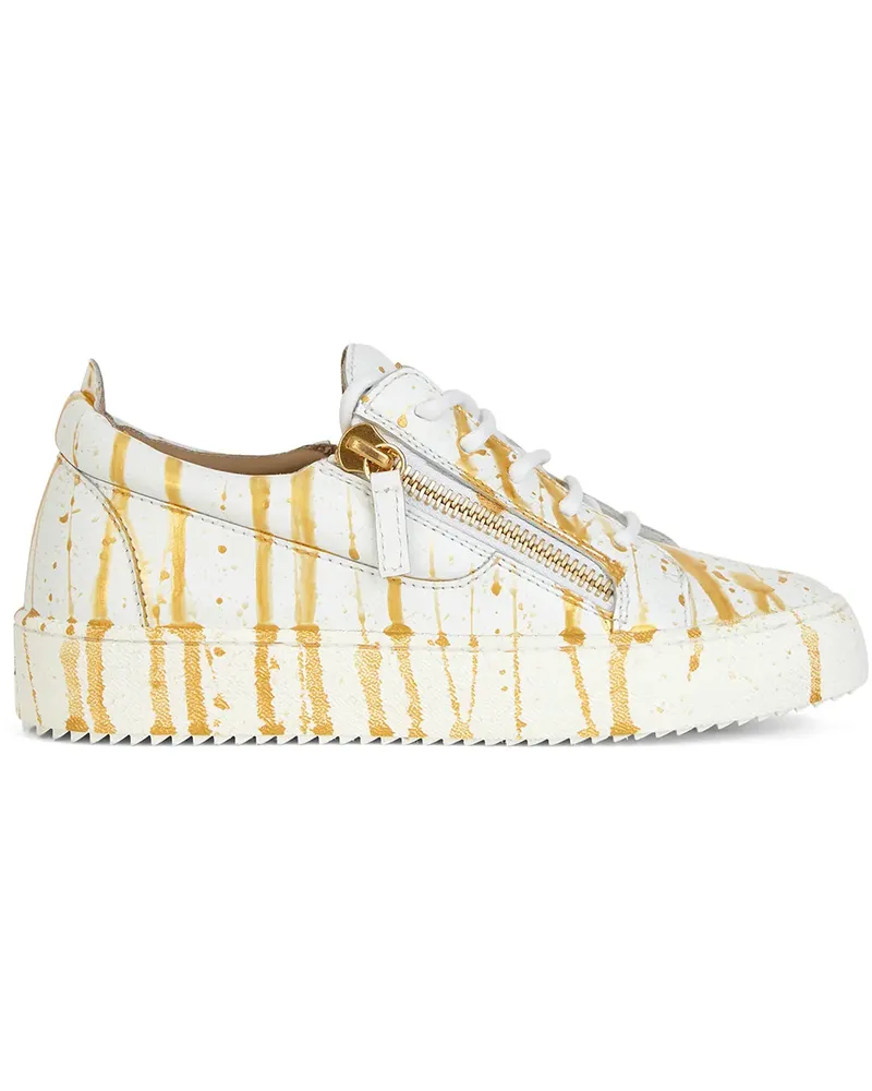 Giuseppe Zanotti Sneakers mit Farbklecksen - Weiß Weiß