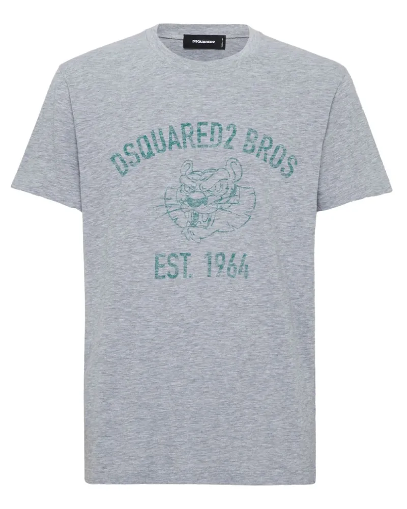 Dsquared2 T-Shirt mit Logo-Print - Grau Grau
