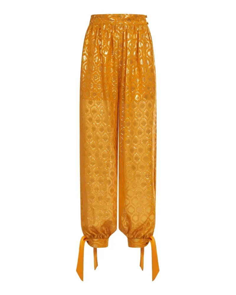 Taller Marmo Giuni Hose mit Schnürung - Gold Gold
