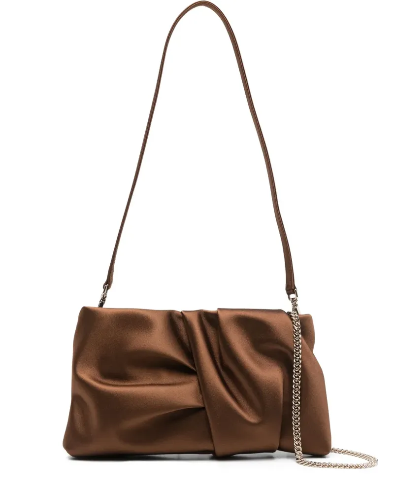 Jimmy Choo Clutch mit verdrehtem Detail - Braun Braun