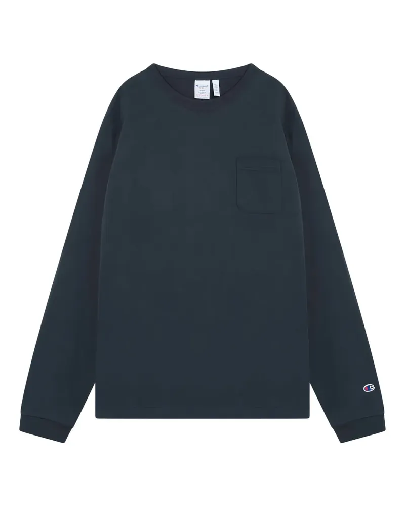 Champion T-Shirt mit Logo-Stickerei - Blau Blau