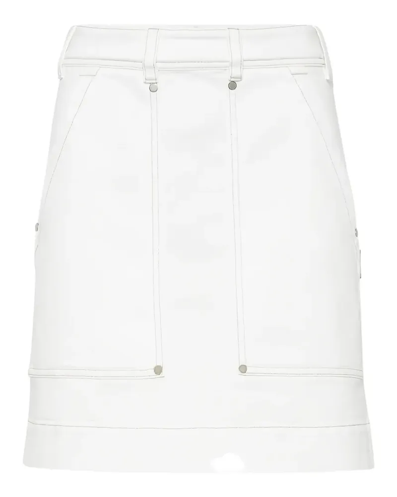 Brunello Cucinelli belt-loop mini skirt - Weiß Weiß