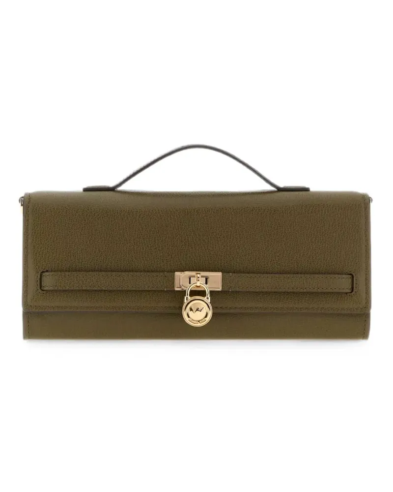 Michael Kors medium Hamilton Moderne leather clutch bag - Grün Grün