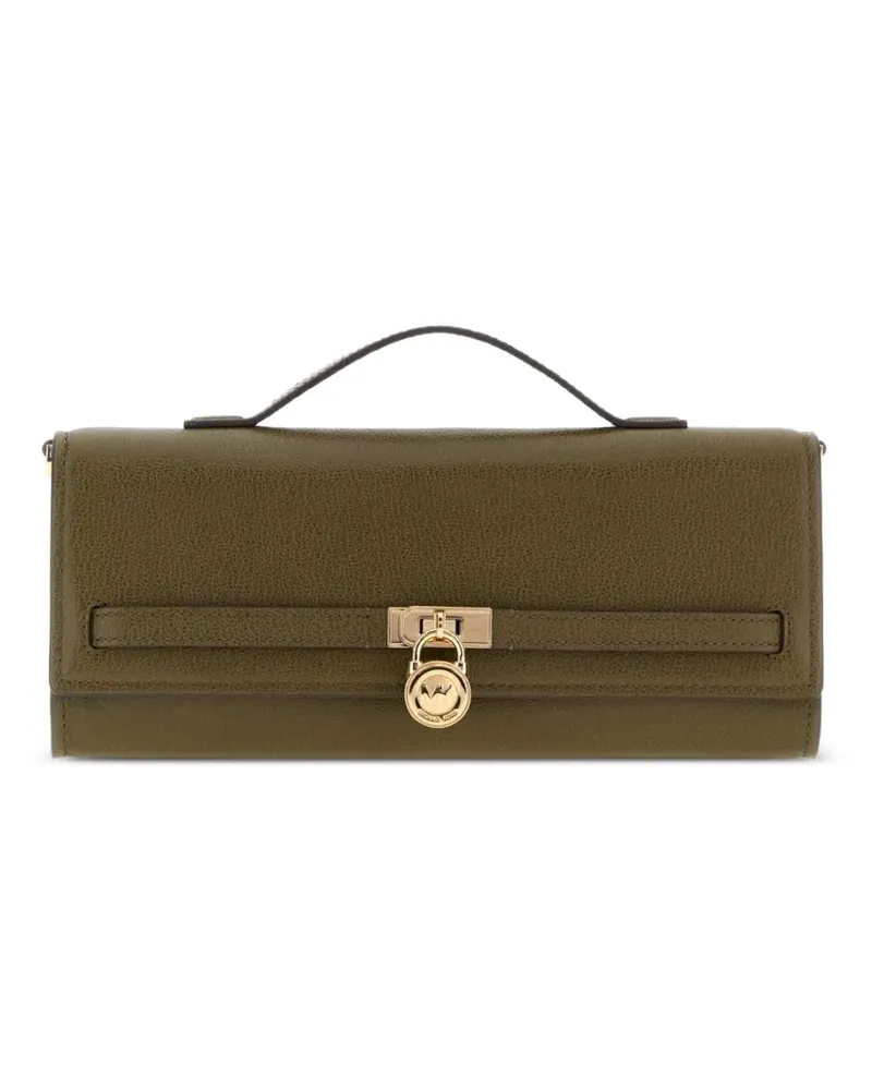 Michael Kors Mittelgroße Hamilton Moderne Clutch - Grün Grün