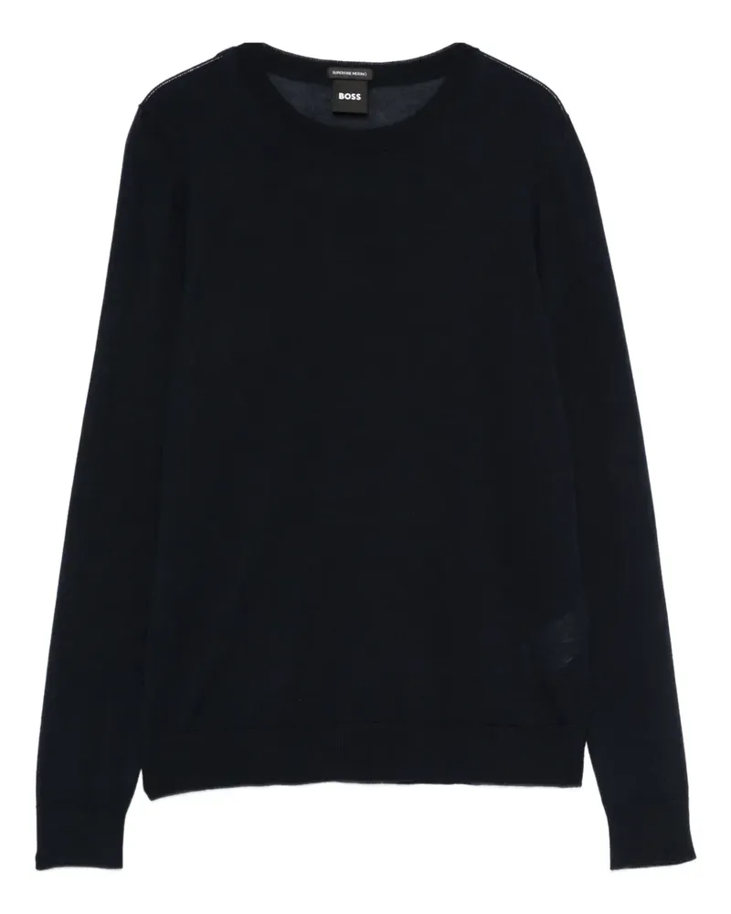 HUGO BOSS Klassischer Pullover - Blau Blau