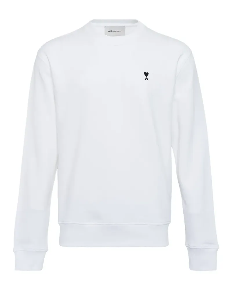 AMI Paris de Coeur cotton sweatshirt - Weiß Weiß
