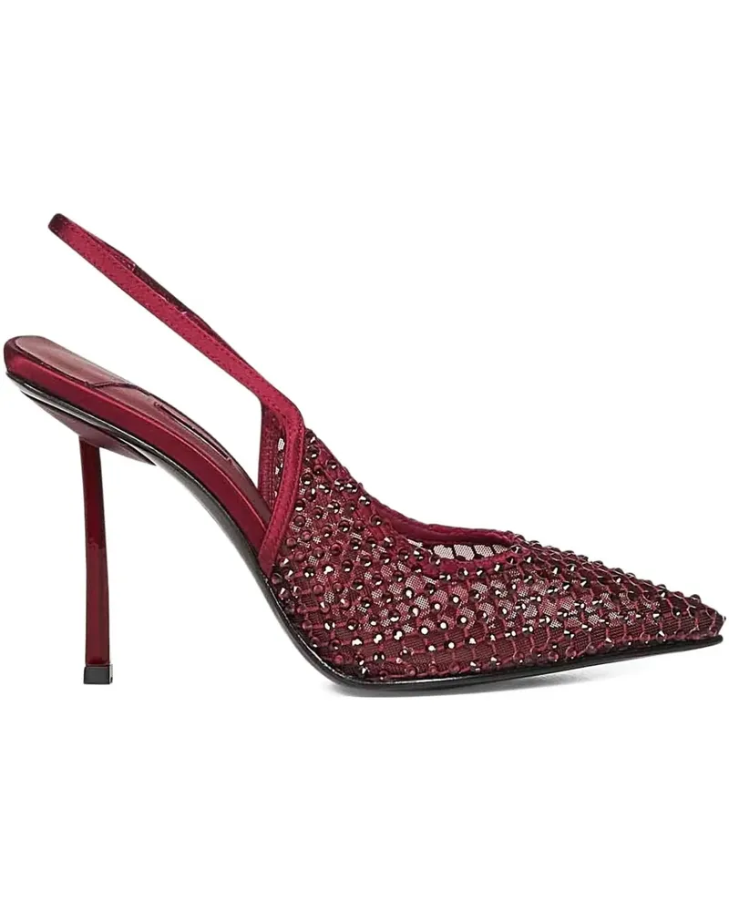 Le Silla Slingback-Pumps mit Kristallen - Rot Rot