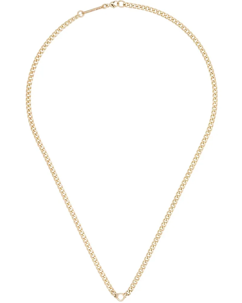 ZOË CHICCO 14kt Goldhalskette mit einem Diamanten Gold