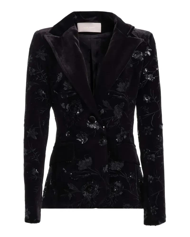 Elie Saab Blazer mit Pailletten - Schwarz Schwarz