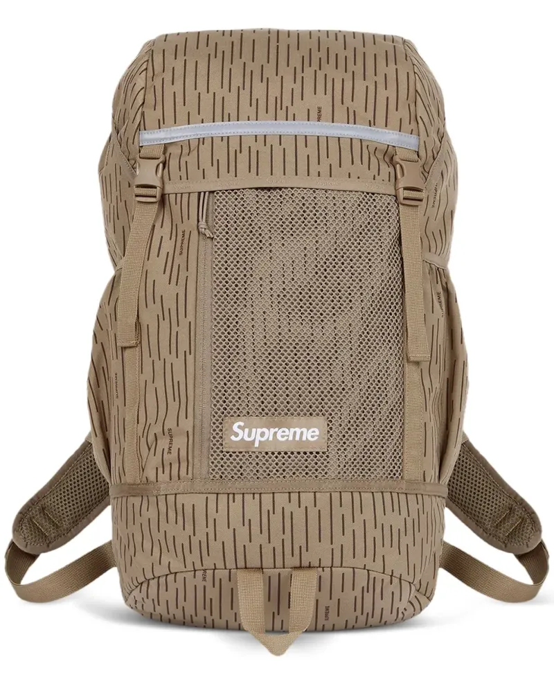 Supreme Being Tan Raindrop" Rucksack mit Logo-Patch - Braun Braun