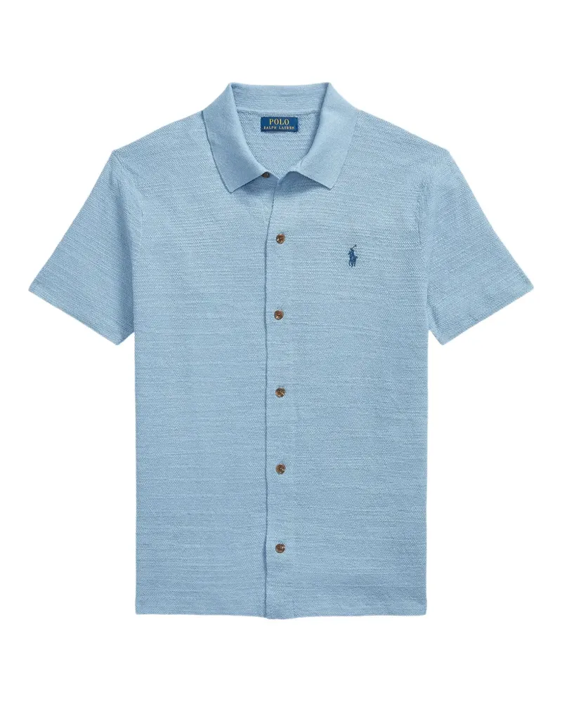 Ralph Lauren logo-embroidered short-sleeve shirt - Blau Blau