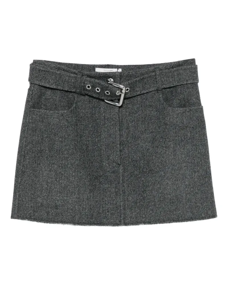 SPORTMAX Paraggi Minirock mit Gürtel - Grau Grau