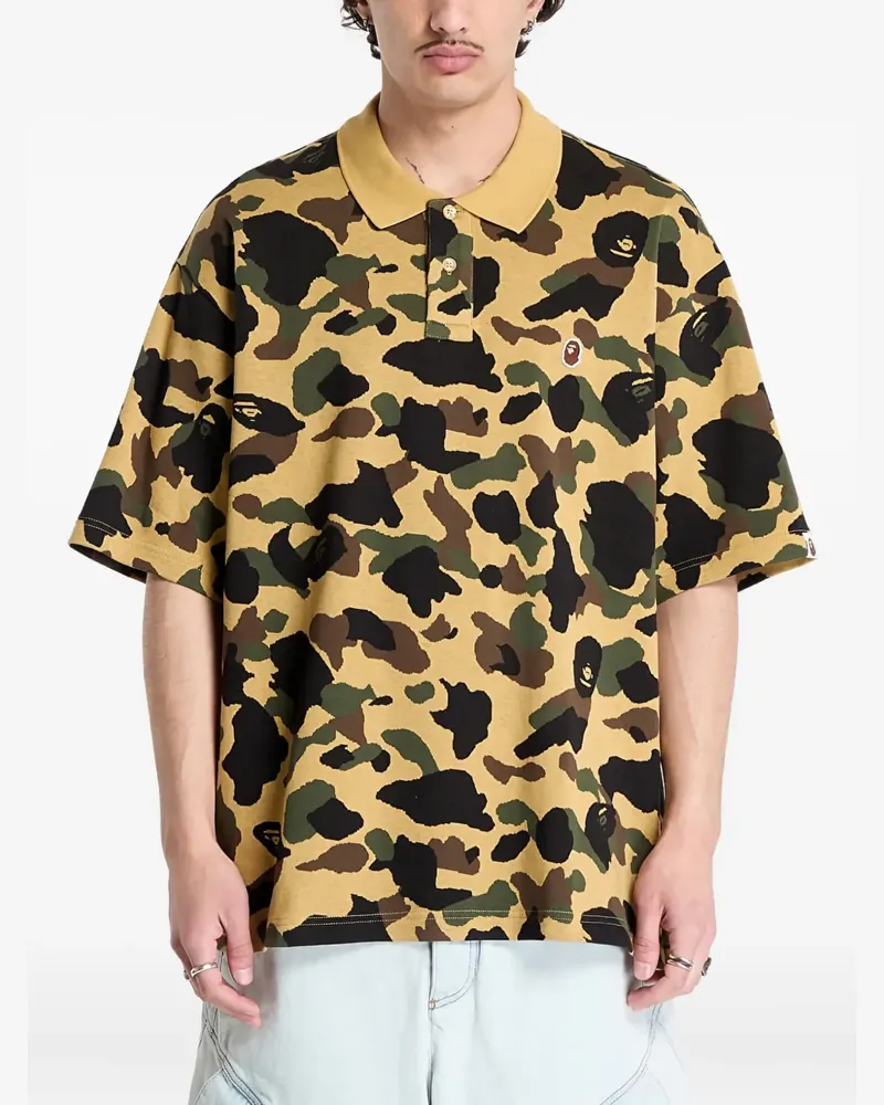 BAPE short-sleeves polo shirt - Gelb Gelb