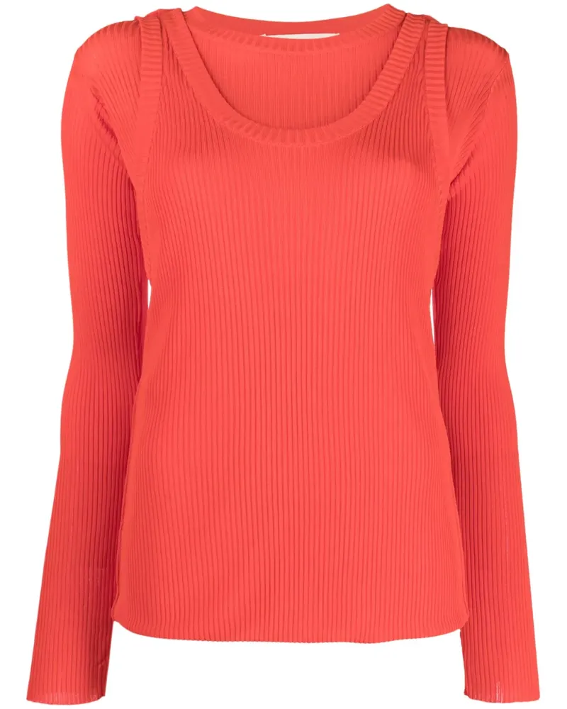 Marni Pullover im Layering-Look - Rot Rot