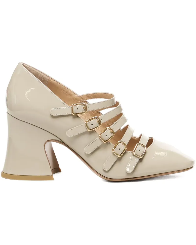 Chloé Janis Pumps mit ausgestelltem Absatz 80mm - Nude Nude