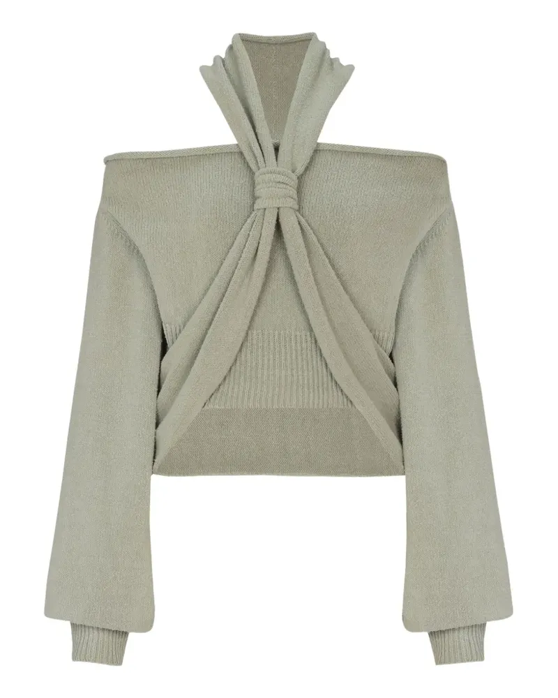 Balmain Langärmeliger Pullover - Grün Grün