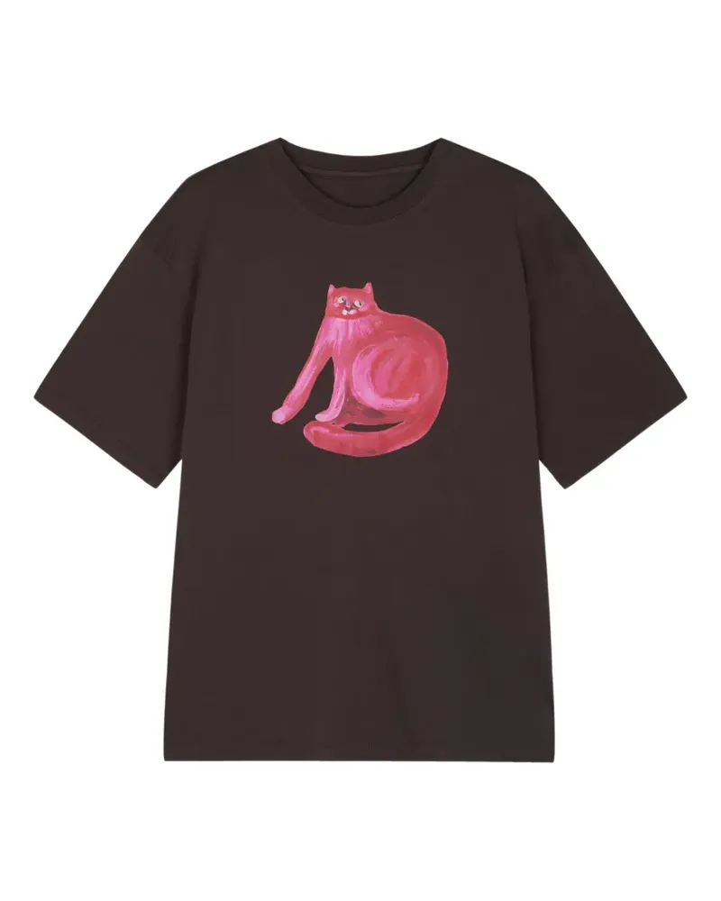 JNBY Hemd mit Katzen-Print - Braun Braun