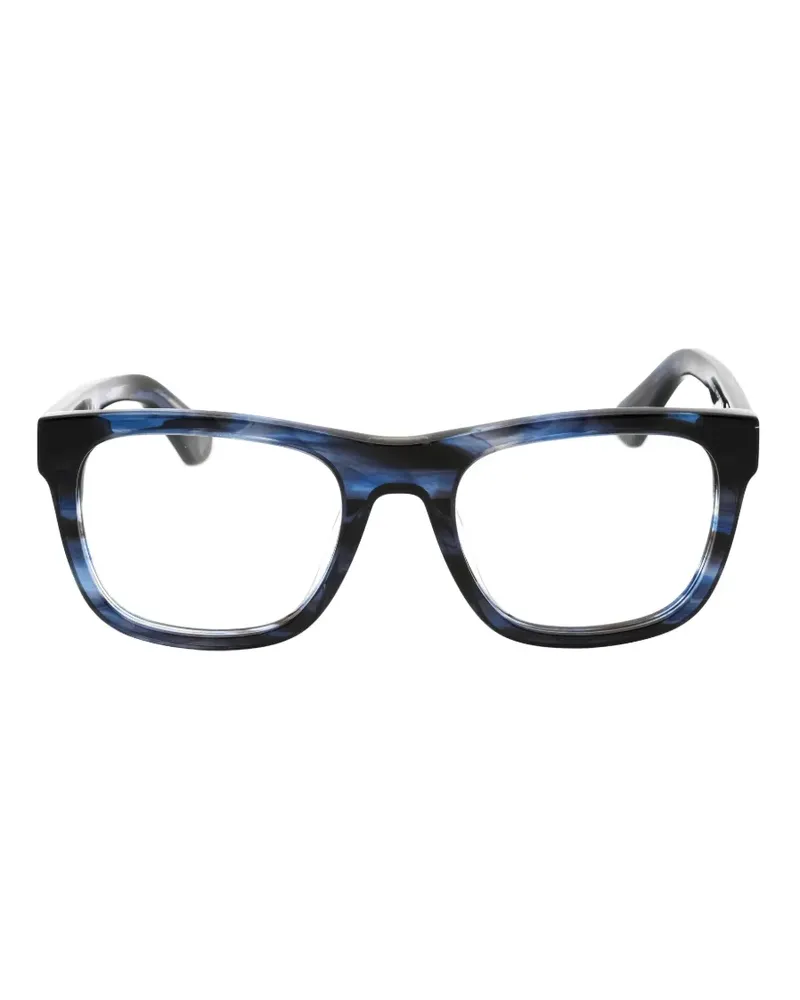 Police Brille mit eckigem Gestell - Blau Blau