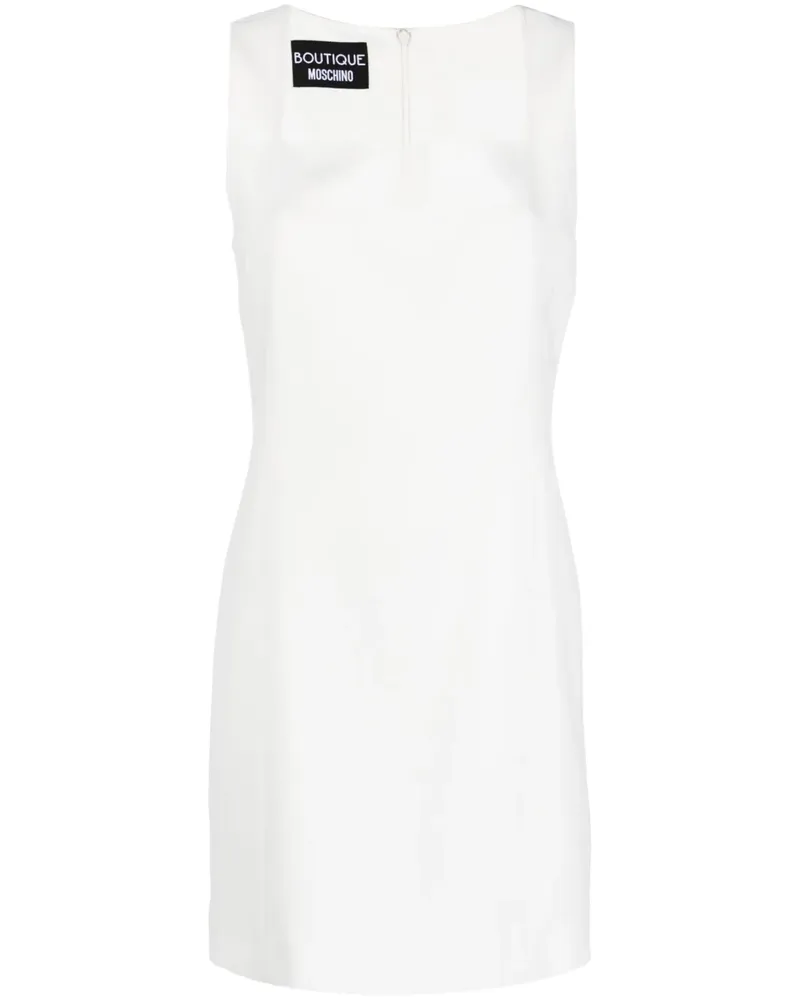 Moschino Kleid mit eckigem Kragen - Weiß Weiß