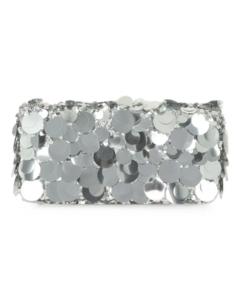Paco Rabanne Glitzernde Schultertasche - Silber Silber