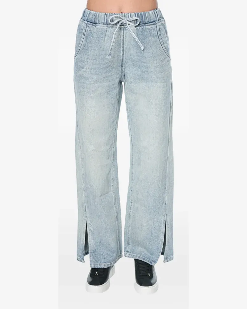 One Teaspoon Weite Roadhouse Jeans mit Kordelzug - Blau Blau