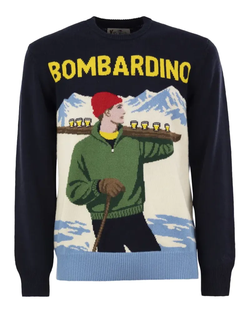 MC2 Saint Barth Heron crewneck knit sweater - Blau Blau