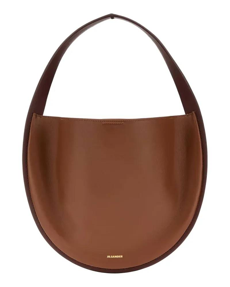 Jil Sander Pivot leather tote bag - Nude Nude