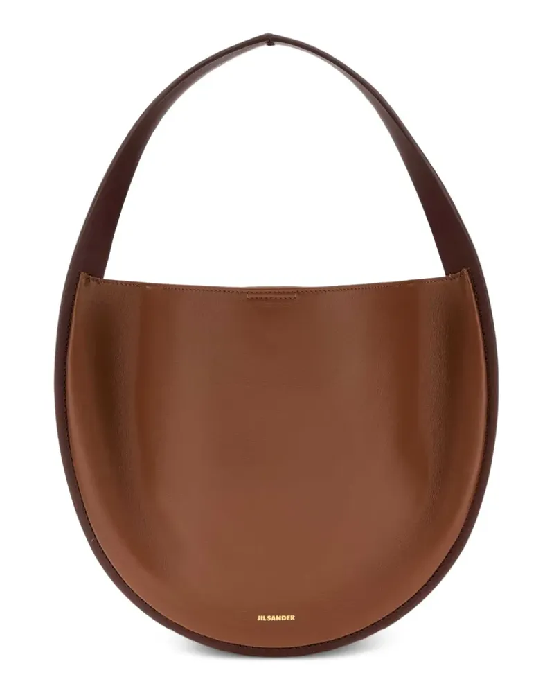 Jil Sander Pivot leather tote bag - Nude Nude