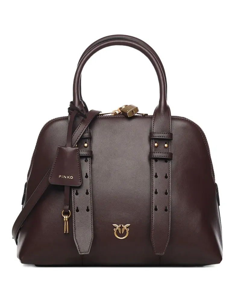 Pinko medium Escape leather tote bag - Rot Rot