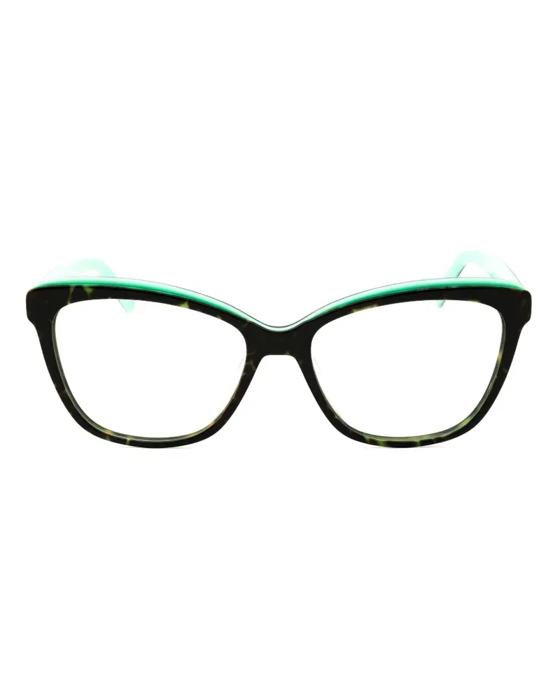 Fila tortoiseshell-effect cat-eye-frame glasses - Braun Braun